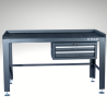 table établi d'atelier avec tiroirs gris anthracite BPAC