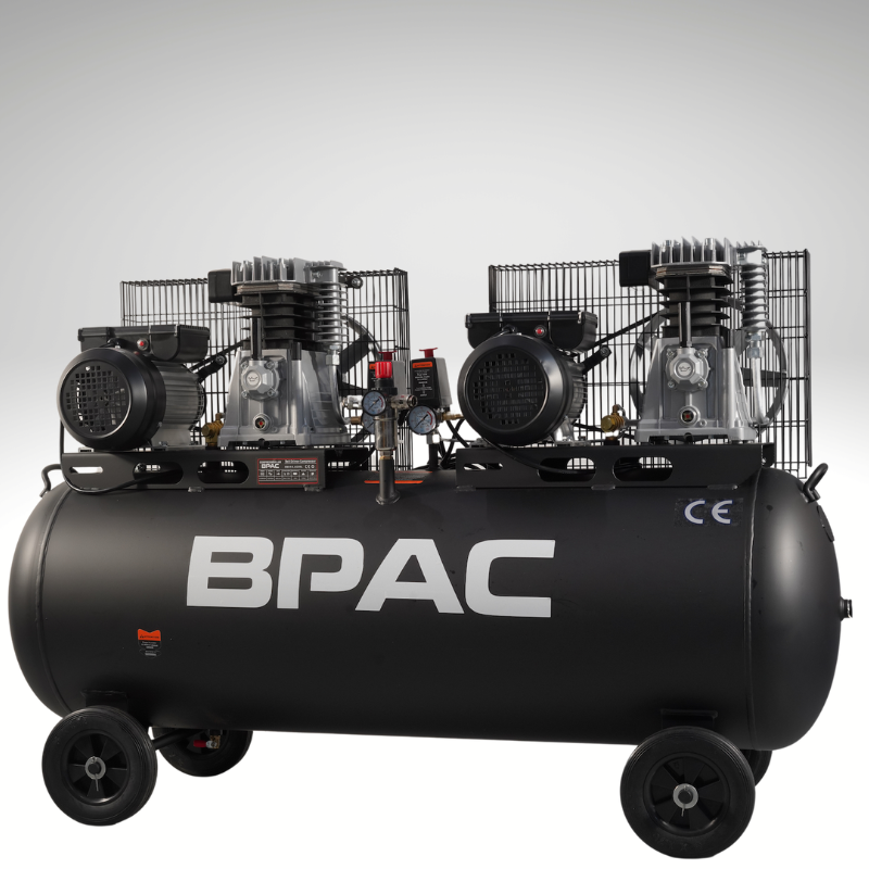 Compresseur d'air 200L à courroie 2x3HP