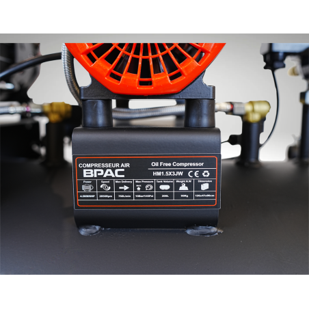 Compresseur 200 L silencieux sans huile Monophasé specifications