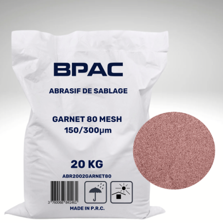 Sac de 20kg d'abrasif Garnet 80 mesh