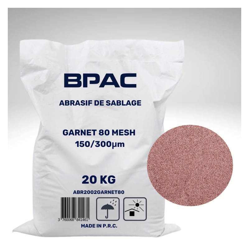 Abrasif Garnet 80 MESH BPAC pour sableuse - SAC 20 KG
