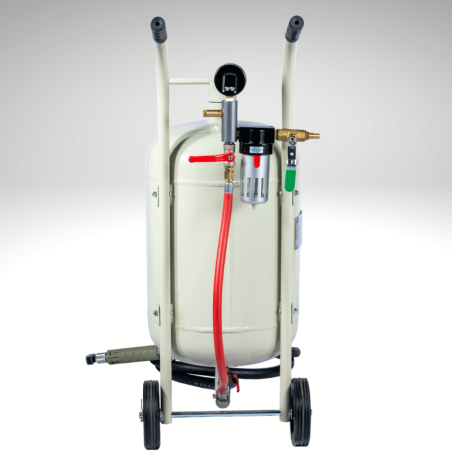 Sableuse mobile 40 litres vue de dos