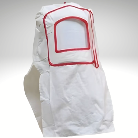 Masque - Cagoule de protection pour sablage, Vue de face