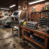 Cabine de vapor blasting BPAC dans atelier