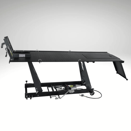Table élévatrice moto 450 KG hydraulique + AIR , table moto plateau 220+68cm