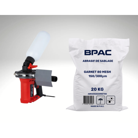 PACK BLSTR Sander + 20 Kg de garnet 80 Mesh