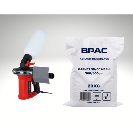 PACK BLSTR Sander + 20 Kg de garnet 30/60 Mesh