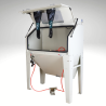 Cabine de sablage professionnelle 420 l - vue profile droit