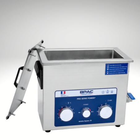 Cuve ultrason 6 litres power plus couvercle ouvert