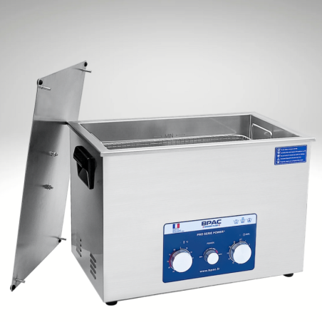Cuve ultrason 30 litres power plus couvercle ouvert
