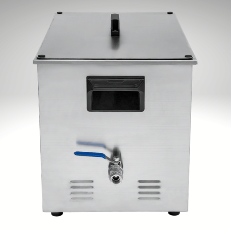 Cuve ultrason 30 litres double fréquence vanne de vidange inox