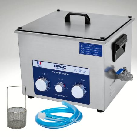Cuve ultrason 15 litres Puissance plus haute resistance et son panier maille fine