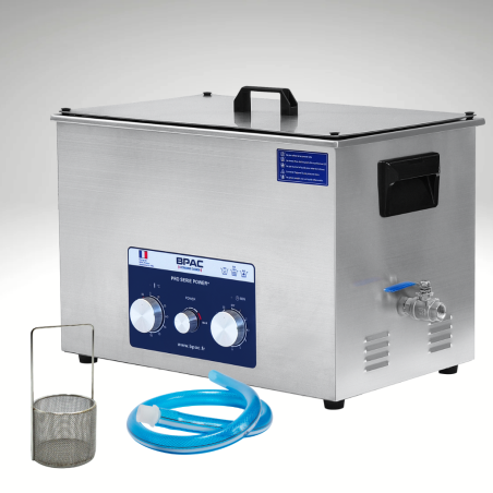 Cuve ultrason 30 litres Puissance plus haute resistance et son panier maille fine
