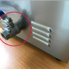 déformation paroi côté vanne de vidange cuve ultrasons 20 L reconditionnée