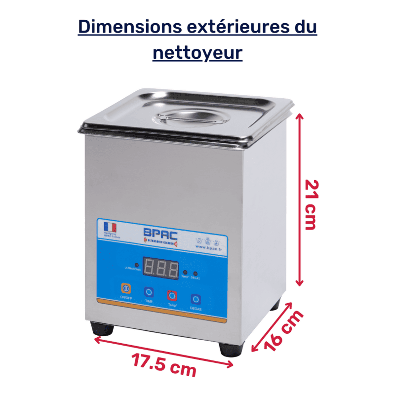 Dimensions externe de la cuve BPAC02SK80DEGAS