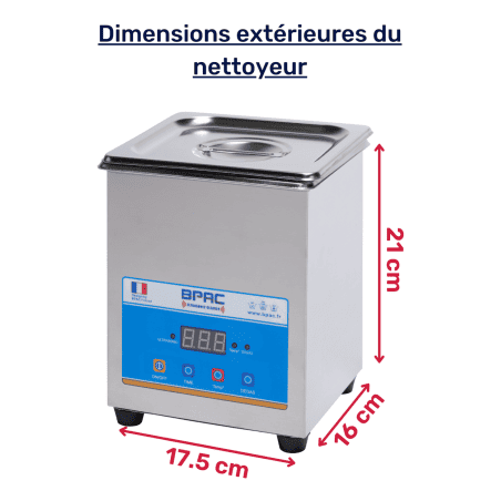 Dimensions externe de la cuve BPAC02SK80DEGAS